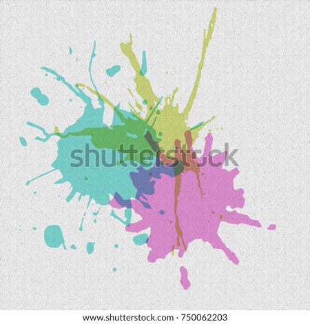 Abstract colorful ink drop background paper texture style,space for text