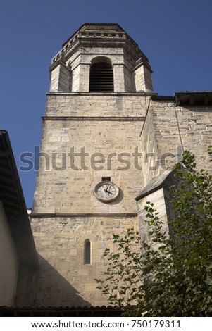 Jean Baptiste - John Baptist Church, Saint Jean de Luz; Basque Country; France Royalty-Free Stock Photo #750179311