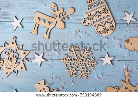 Christmas wooden hanging toys
