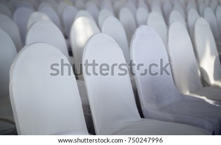 White chair for party