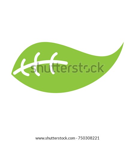 Leaf logo isolated on white background, Vector illustration