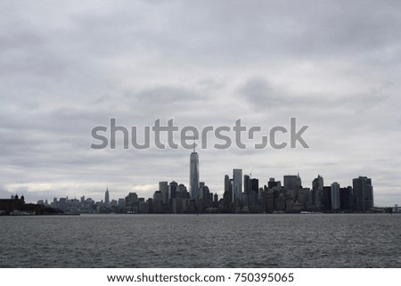 New York City Financial District Skyline