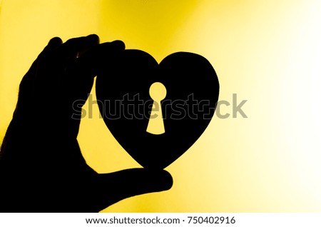 silhouette of heart, mechanism
