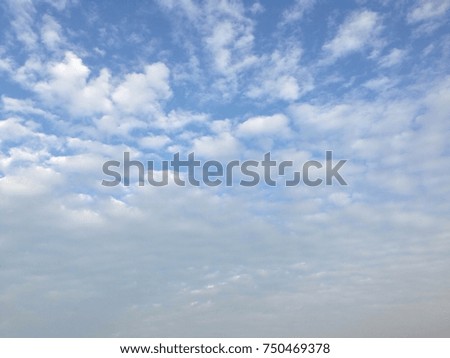 morning sky of winter , cloudy