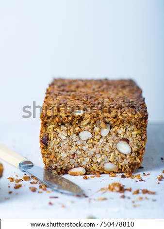 Seed and nuts bread loaf