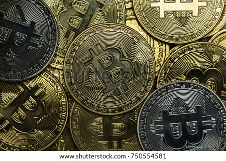Gold Bitcoin Background