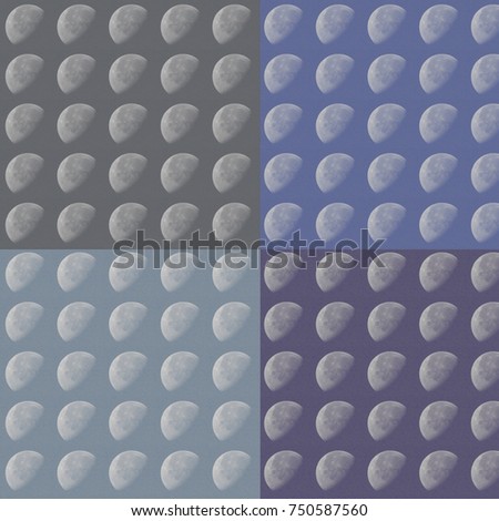half moon background pattern 