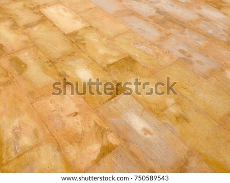 Brown sand stone block floor texture pattern background