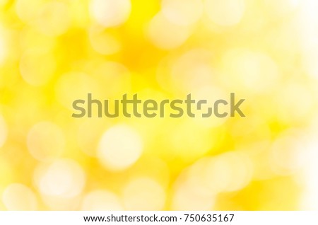yellow bokeh background from nature under tree shade