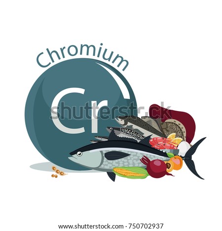 Chromium. Food Sources Royalty-Free Stock Photo #750702937