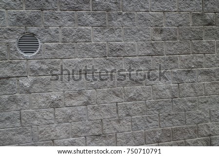 Stone wall of gray color