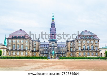 Christiansborg Slot Palace in Copenhagen, Denmark

