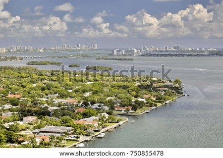 Biscayne Bay in Miami, Florida, United States