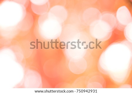 Red and white bokeh background from natural fores