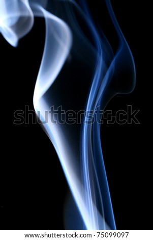 blue smoke abstract