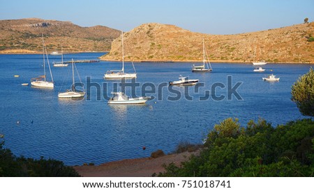 Photo from seascape located in Greek island                      