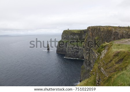 Cliffs of Moher. Irelands Most Visited Natural Tourist Attraction