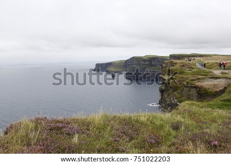 Cliffs of Moher. Irelands Most Visited Natural Tourist Attraction