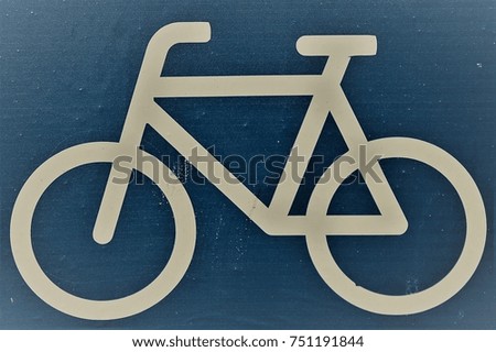 Sign of Bicycle Parking