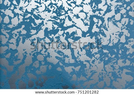 Abstract Decorative Relief light Blue Texture. Rough Colored Christmas Background With Copy Space for design