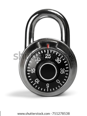 Combination Padlock Royalty-Free Stock Photo #751278538