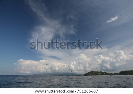 Cloudy sky of Boracay