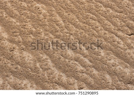 Waves on the sand caused by winds and streams.
