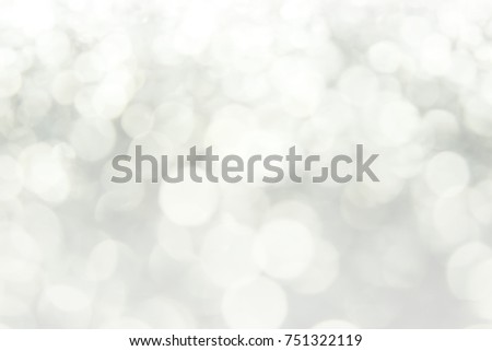 silver and white bokeh lights defocused, abstract Bokeh circles for Christmas and New year background
