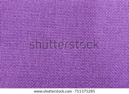Textile Texture, Close Up of Purple Sack or Burlap Fabric Pattern Background in Pastel Colors Tone.