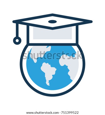 Global Education Vector Icon
