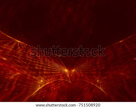 Monochrome abstract fractal illustration. Red toned background. Design element for book covers, presentations layouts, title and page backgrounds. Digital collage. Raster clip art.