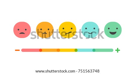 Feedback concept design, emotions scale background and banner Royalty-Free Stock Photo #751563748
