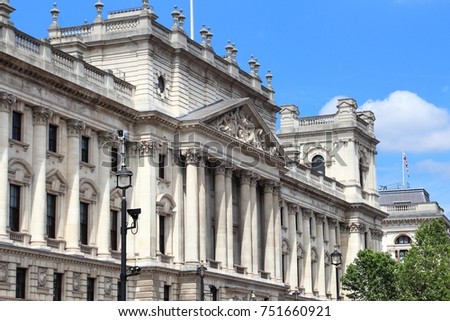 Her Majesty's Revenue and Customs (HMRC) - UK government tax office in London. Royalty-Free Stock Photo #751660921