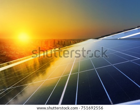 Solar Panel Photovoltaic installation on a Roof, alternative electricity source - Concept  Image of Sustainable Resources