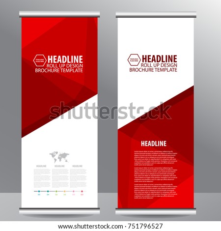 Roll up business brochure flyer banner design vertical template vector, cover presentation ,infographics,abstract geometric background, modern publication x-banner and flag-banner,carpet design. Royalty-Free Stock Photo #751796527