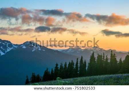 Sunset at Olympic National Park