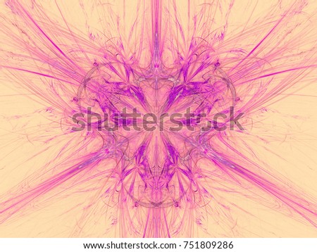 Abstract fractal illustration. Red toned background. Design element for book covers, presentations layouts. Digital collage. Raster clip art.
