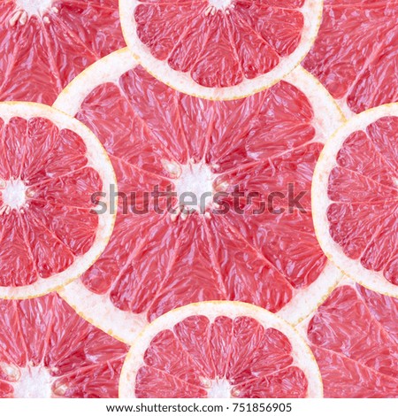 grapefruit seamless pattern