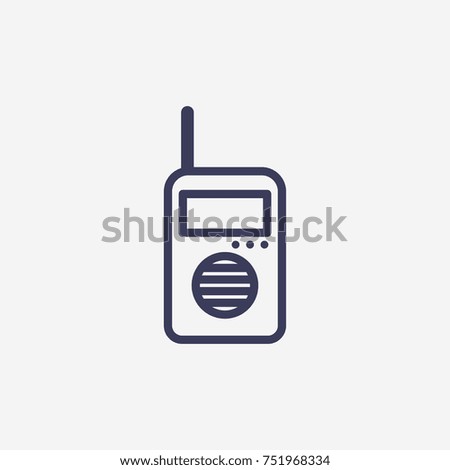 Outline walkie talkie icon illustration vector symbol