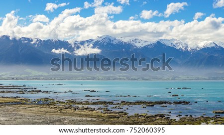 Panorama of Ocean and Mountain
