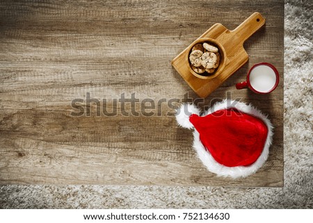 Table background. Carpet on the floor. Free space for your decoration. Photo of christmas time. 