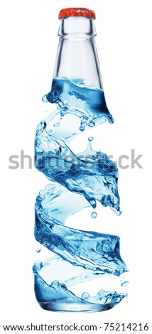 bottle isolated on a white