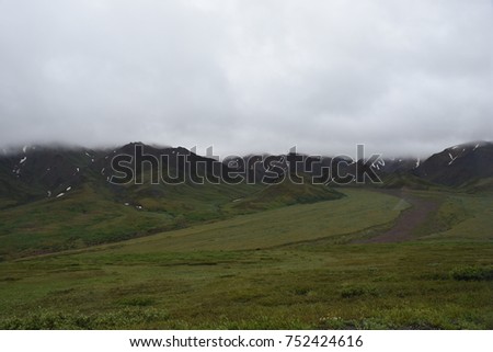 Mountain scenery of Denali National Park, Alaska