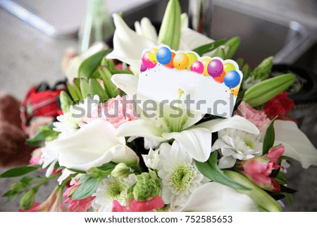 bouquet of fresh assortment of flowers for birthday celebration