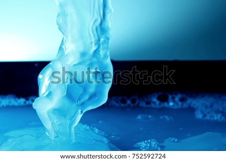 Water background / Water is a transparent and nearly colorless chemical substance that is the main constituent of Earth's streams, lakes, and oceans, and the fluids of most living organisms.