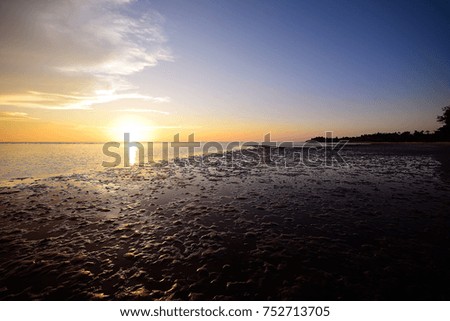 Beautiful seascape with sunrise/sunset 