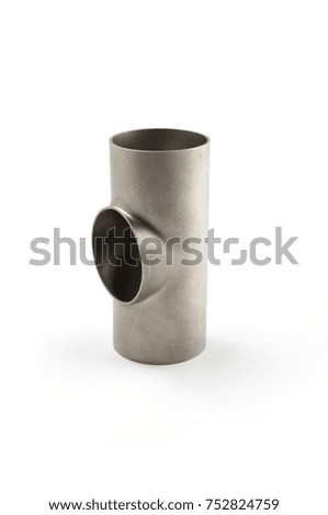 metal water valve fittings on a white background