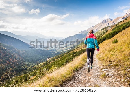 mountains, runner, sport, gir, woman, landscape, travel run, mountainrunning, outdoor