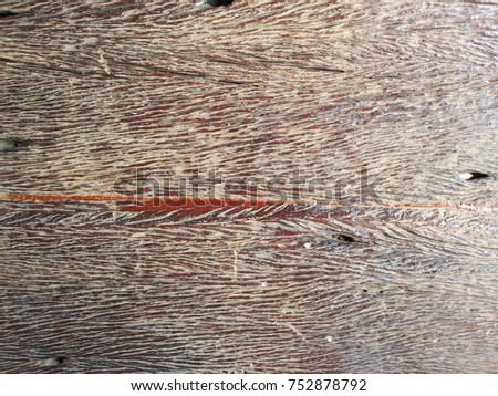 flooring of wooden boards.