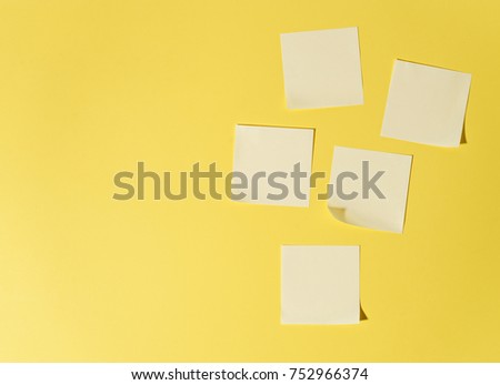 image of yellow removable self-stick notes
